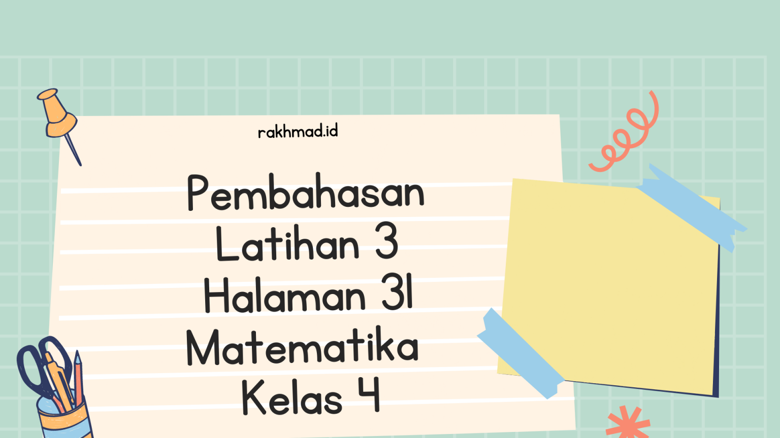 Latihan Olimpiade Matematika Kelas 2 Sd Edisi Pertama Rakhmad Id