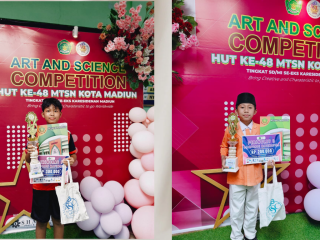 Siswa MIN 2 Kota Madiun Juara Pertama dan Ketiga Olimpiade Matematika ARD and Science Competition (ASC) HUT ke-48 MTsN Kota Madiun