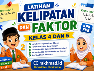 Latihan Kelipatan dan Faktor  Kelas 4 dan 5